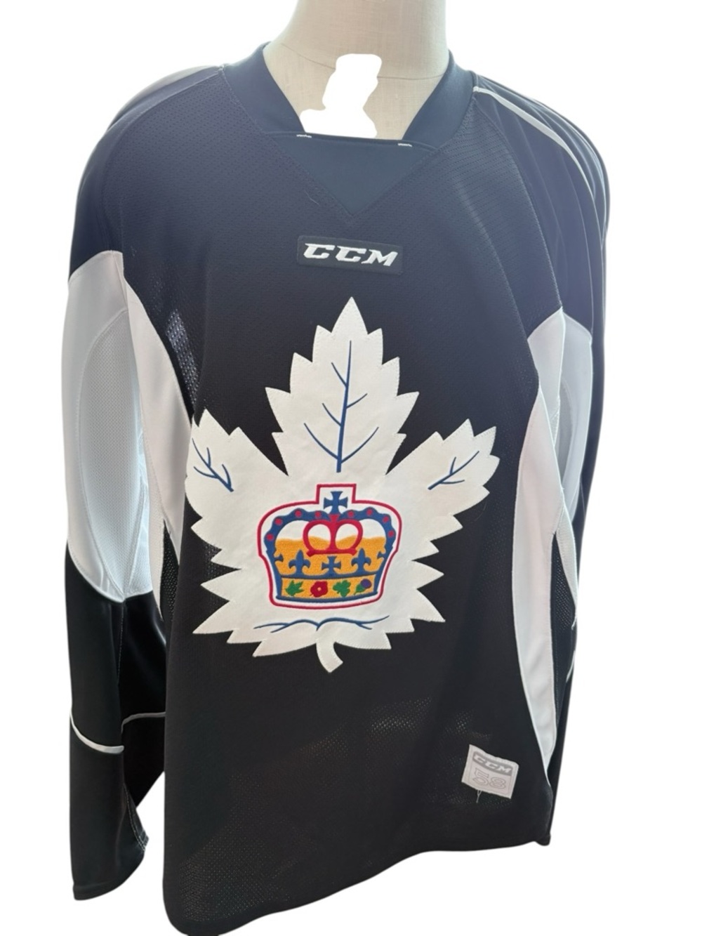 CCM AHL Toronto Marlies player jersey with fight strap size 58 player issue